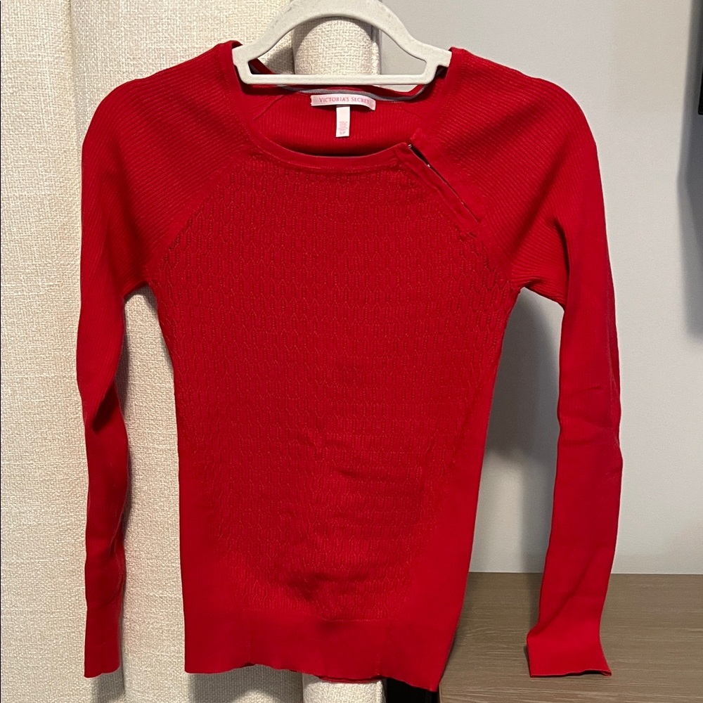 Victoria's Secret Vibrant Red Crew Neck Sweater